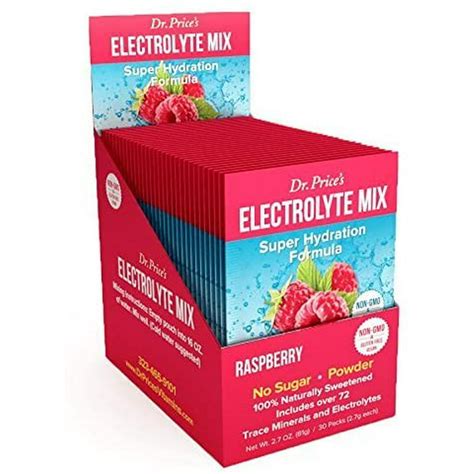 Electrolyte Mix, Raspberry Electrolyte Powder | 30 Packets, Hydration Keto Electrolyte Drink Mix ...