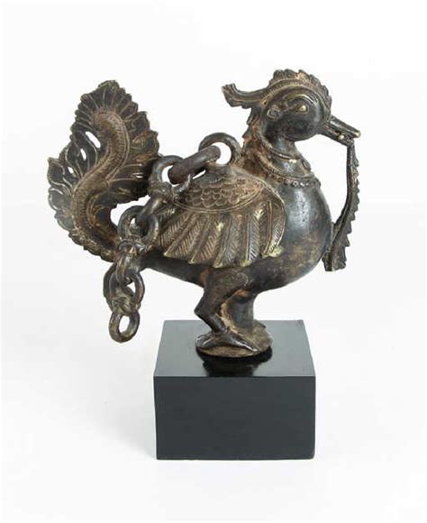 Indian Bronze Huma Bird, nicely detailed