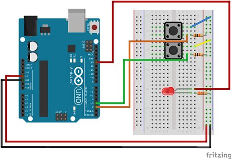 Push Button Arduino Schematic