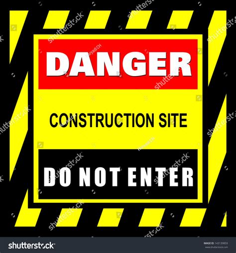 Danger Do Not Enter Sign Stock Vector (Royalty Free) 143139859