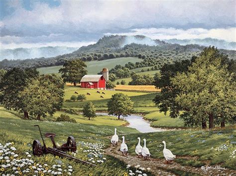 landleben | Farm paintings, Farm art, Country art