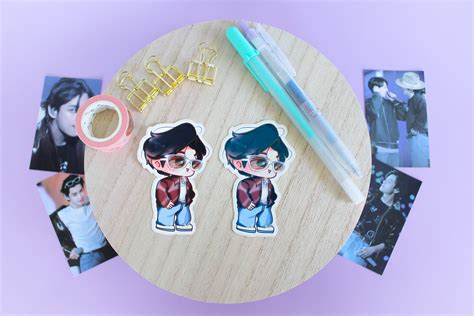 Chibi BTS Die Cut Stickers Chibi BTS BTS Stationary Chibi - Etsy