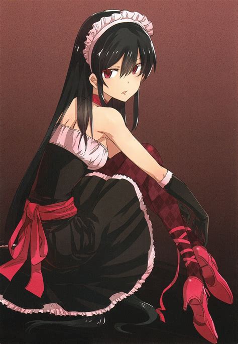 Akame Ga Kill!, Akame, Anime Girls, Maid Outfit, Red Eyes, Long Hair, Black Hair Wallpapers HD ...