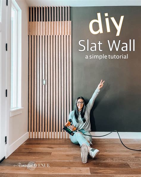 DIY Midcentury Modern Slat Wall Tutorial - Remington Avenue