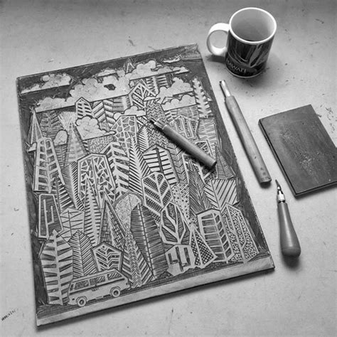 Linocut Artists and History — Linocut Artist | Boarding All Rows