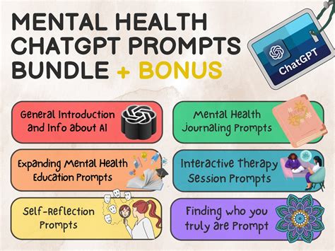 Chatgpt Prompts for Mental Health Improvement BONUS: Complete Guide to Self-reflection / Mental ...