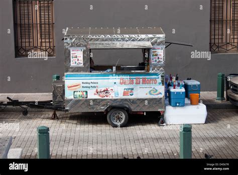 San Juan Food Cart, San Juan, Puerto Rico Stock Photo - Alamy