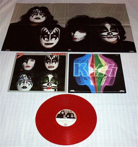 popsike.com - KISS : DYNASTY, rare red Vinyl LP + Poster 1979 - auction details