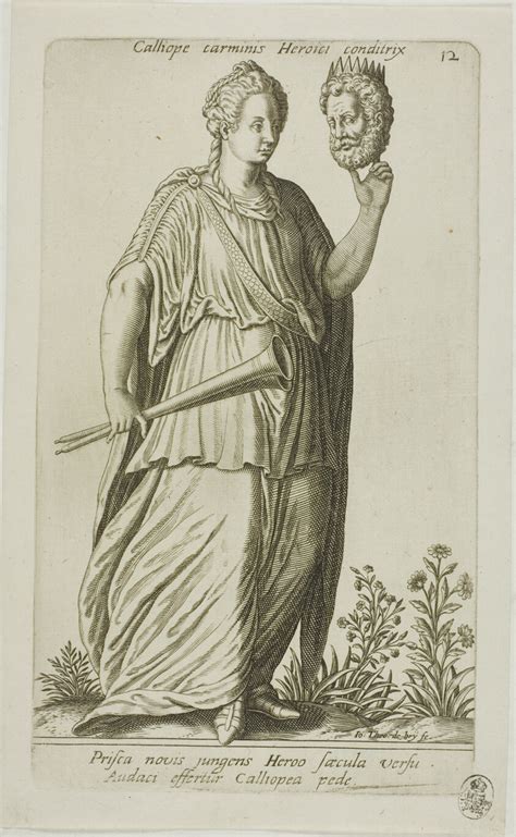 Calliope, Muse of Epic Poetry, plate 12 from Parnassus Biceps | The Art Institute of Chicago