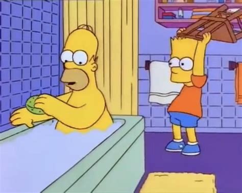 Bart tests Homer’s strength : r/TheSimpsons