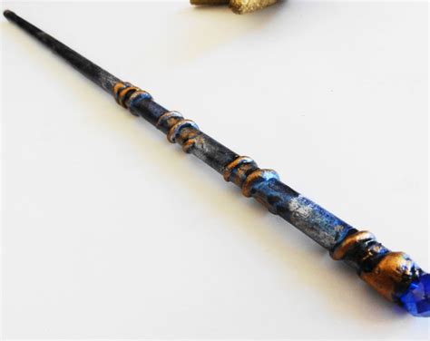 Magic Wand Blue and Gold Cosplay Magic Wand Witches Wand Party - Etsy