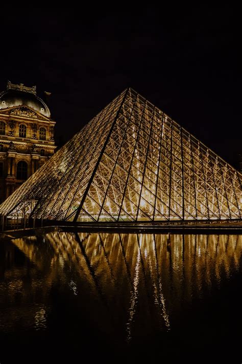 Louvre Museum at Night · Free Stock Photo