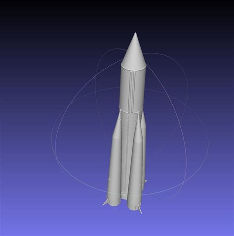 Sputnik Launcher Rocket Printable Model 3D model 3D printable | CGTrader