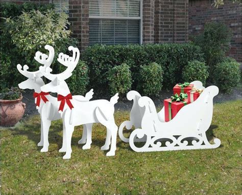 21 Simple Ideas of Santa Sleigh Design for Outdoor Decoration | Christmas decorations diy ...