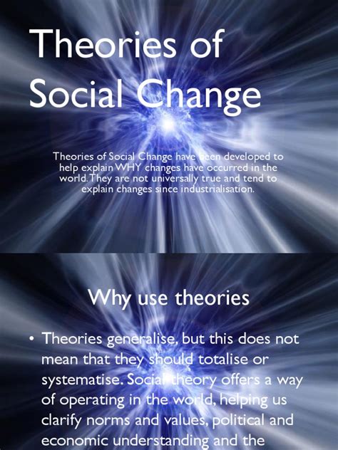 Theories of Social Change | PDF | Social Conflict | Society