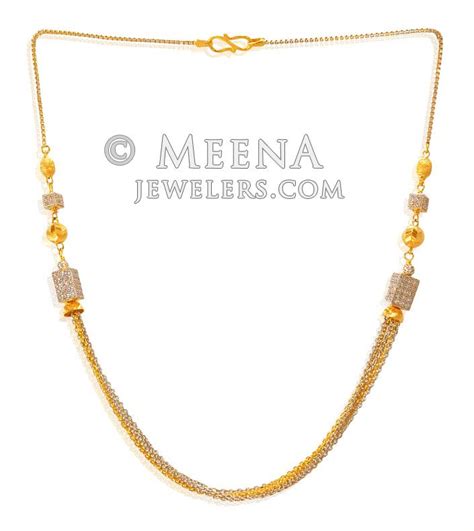 22kt Gold Chain for Ladies - ChFc23582 - 22KT Gold Designer Necklace Chain is exclusively ...