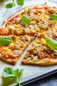 Homemade Tuna Pizza Recipe - Happy Foods Tube