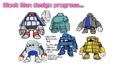 New Concept Art For MEGA MAN 11 Focuses On Robot Master Block Man's Designs