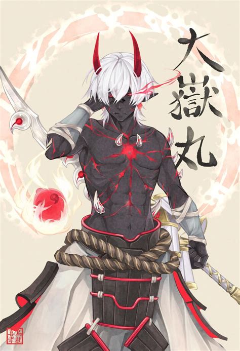 Otakemaru | Anime art fantasy, Anime demon boy, Black anime characters