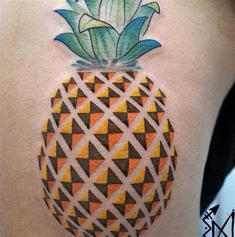 32 Perfectly Awesome Pineapple Tattoos - TattooBlend