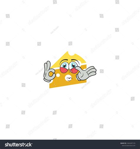 Cheese Cartoon Characters Design Expression You Stock Vector (Royalty Free) 1664287129 ...