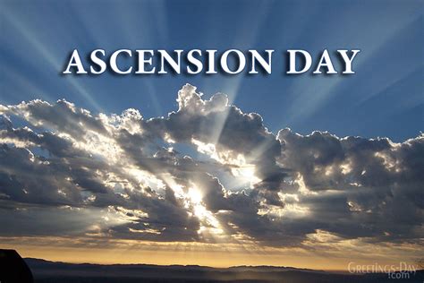 Ascension Day Greetings eCard observed on June 2, 2022 ⋆ Greetings-Day.com. All Holidays in the USA.