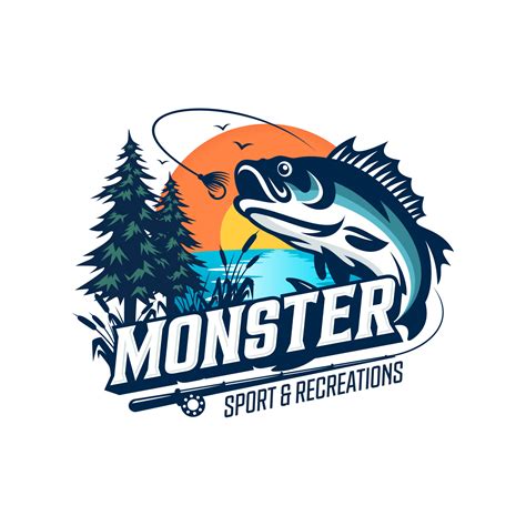 Fishing logo design template illustration. Sport fishing Logo 17485012 Vector Art at Vecteezy