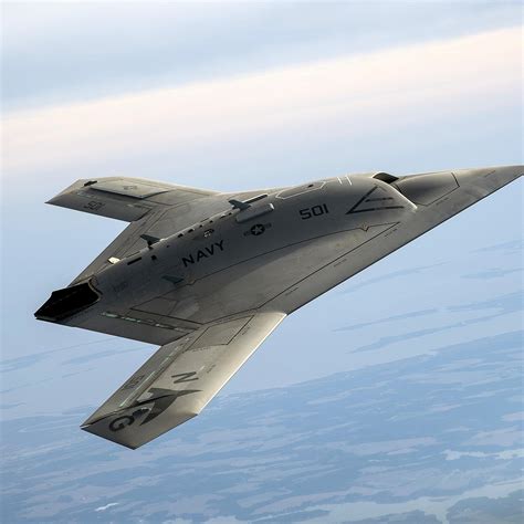 Northrop Grumman X-47B in the sky