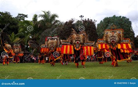 Reog editorial stock photo. Image of grass, central, arts - 35427093