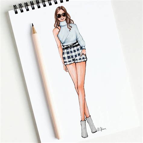 2,812 Likes, 25 Comments - Style of Brush (@gizemkazancigil) on Inst… | Fashion illustration ...