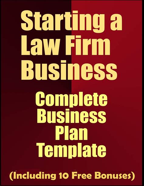 Business Plan Template Law Firm - Parahyena.com