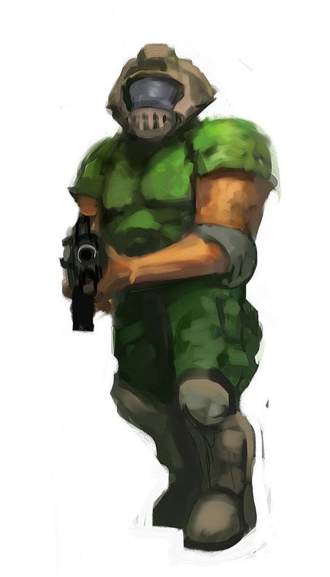 Doom Guy speedpaint by gausswerks on DeviantArt