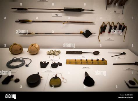 Ancient Ninja Weapons On Display