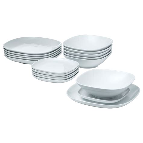 VÄRDERA 18-piece dinnerware set, white - IKEA