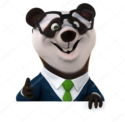 Funny cartoon panda — Stock Photo © julos #76374073