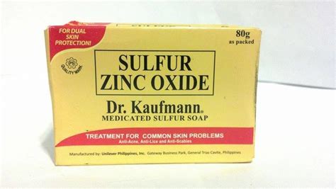 Dr.Kaufmann Medicated Sulfur Zinc Oxide Soap for Acne Scabies Psoriasis Lice | Sulfur acne, Acne ...