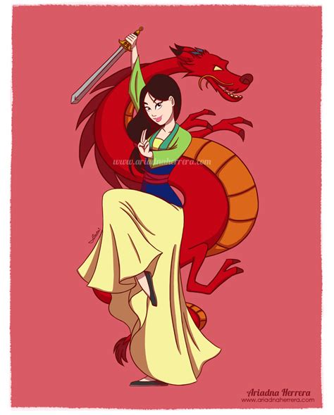 Mulan fan art, Disney princesses collection by ariartna on DeviantArt