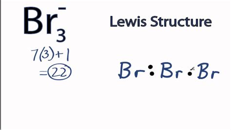 Br3- Lewis Structure: How to Draw the Lewis Structure for the Br3 ...