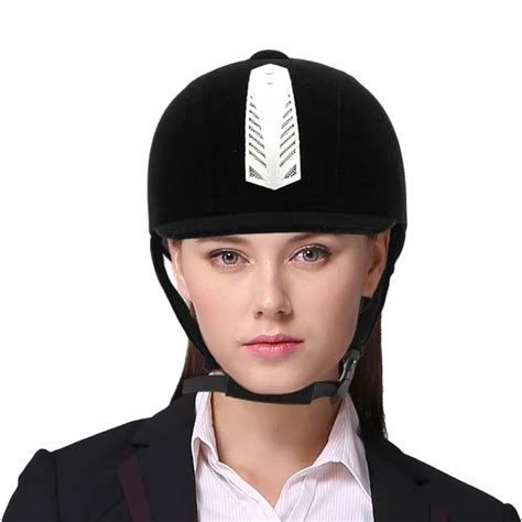 Professional Children Equestrian Horse Riding Helmet Black Unisex Half Cover Safety Cap Riding ...