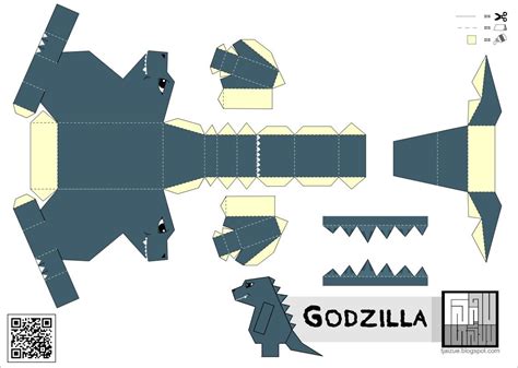 Godzilla Papercraft Godzilla Papercraft Template - Printable Papercrafts - Printable Papercrafts