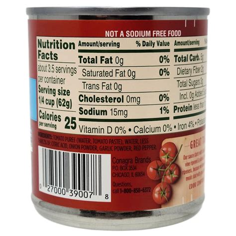 Tomato Sauce Nutrition Facts – Effective Health