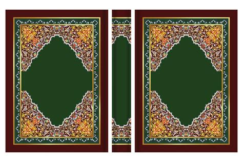 Islamic Book Cover design, al quran cover 21689573 Vector Art at Vecteezy