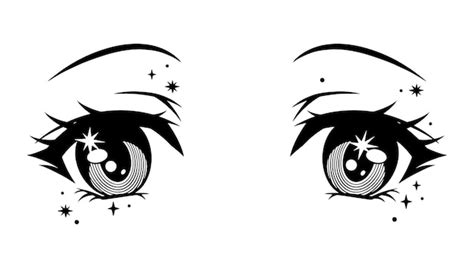 Premium Vector | Cute anime girl eyes