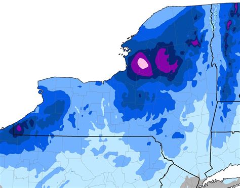 NWS NY State Average Snowfall Data | NY Ski Blog