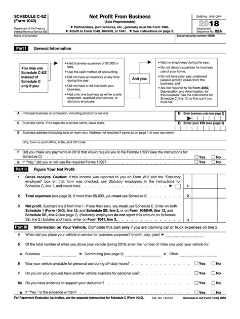 Schedule c ez: Fill out & sign online | DocHub