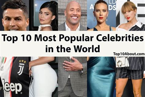 Top 10 Most Popular Celebrities in the World 2020 | Famous celebrities, Celebrity list, Mixed ...