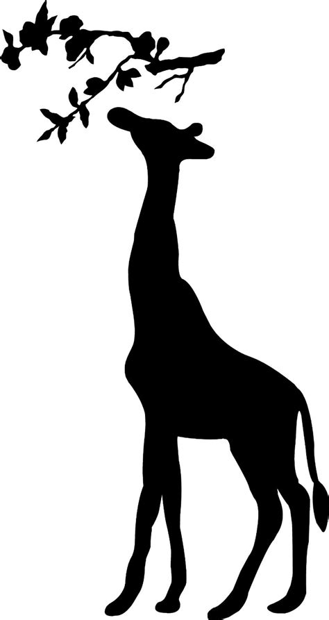 Giraffe And Tree Silhouette at GetDrawings | Free download