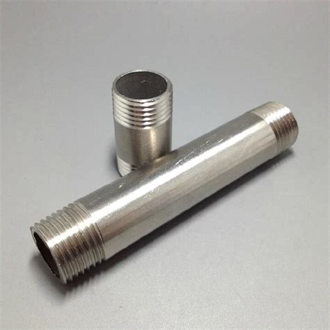 3/4" DN20 Length100mm Male 304 Stainless Steel Threaded Pipe Fittings ...