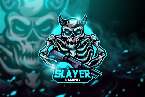 Slayer Gaming - Mascot & Esport Logo ~ Logo Templates ~ Creative Market