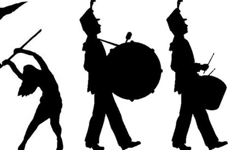 Marching Band Silhouette at GetDrawings | Free download